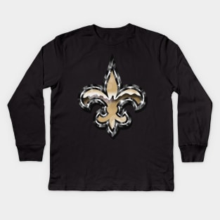 fleur de lis Kids Long Sleeve T-Shirt